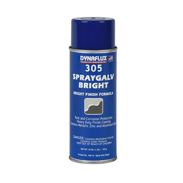 Dynaflux Bright Zinc Galvanizing Spray, 16 oz (Case of 12)