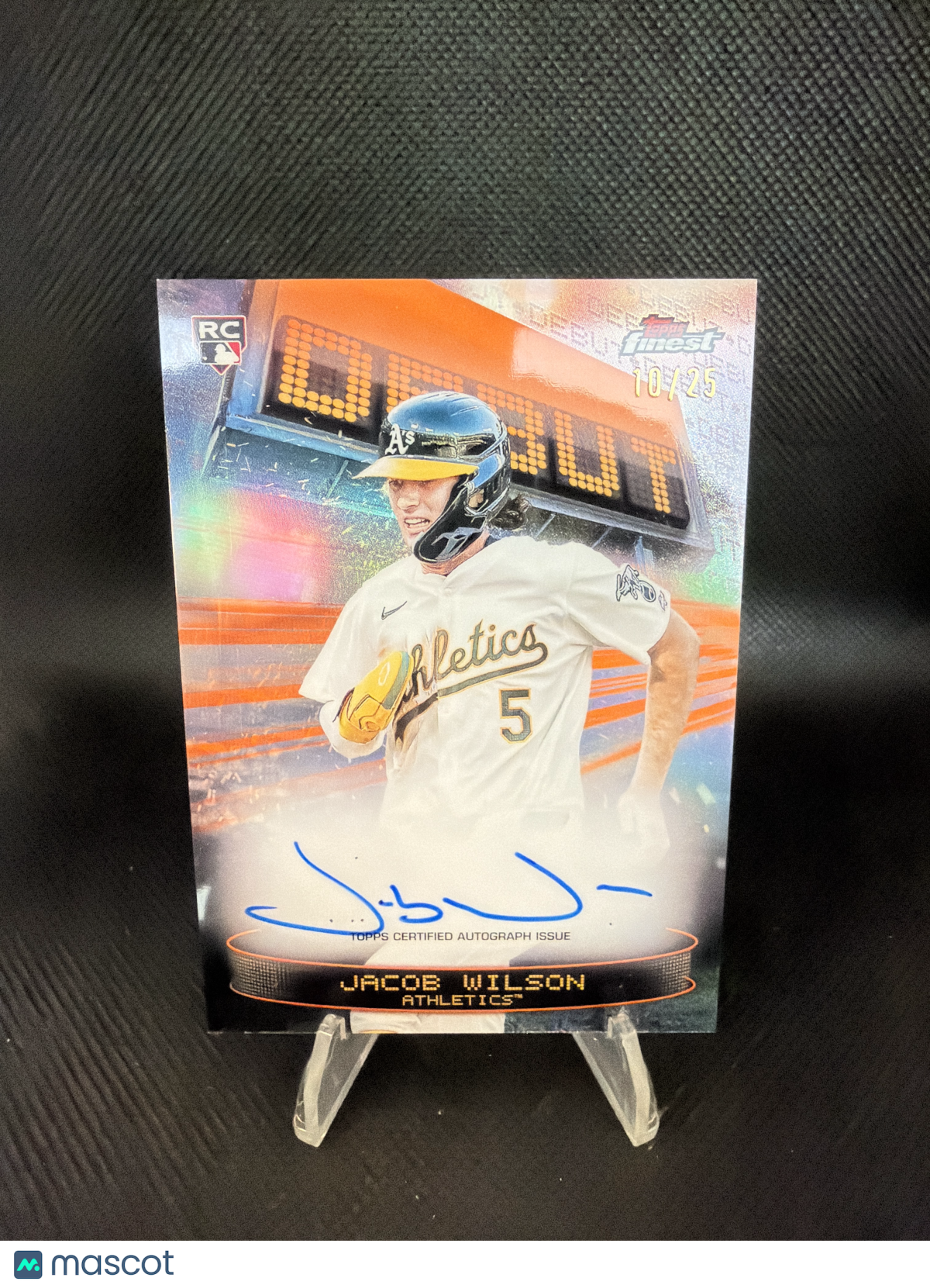 2025 Topps Finest Debut Jacob Wilson /25 RC Autograph
