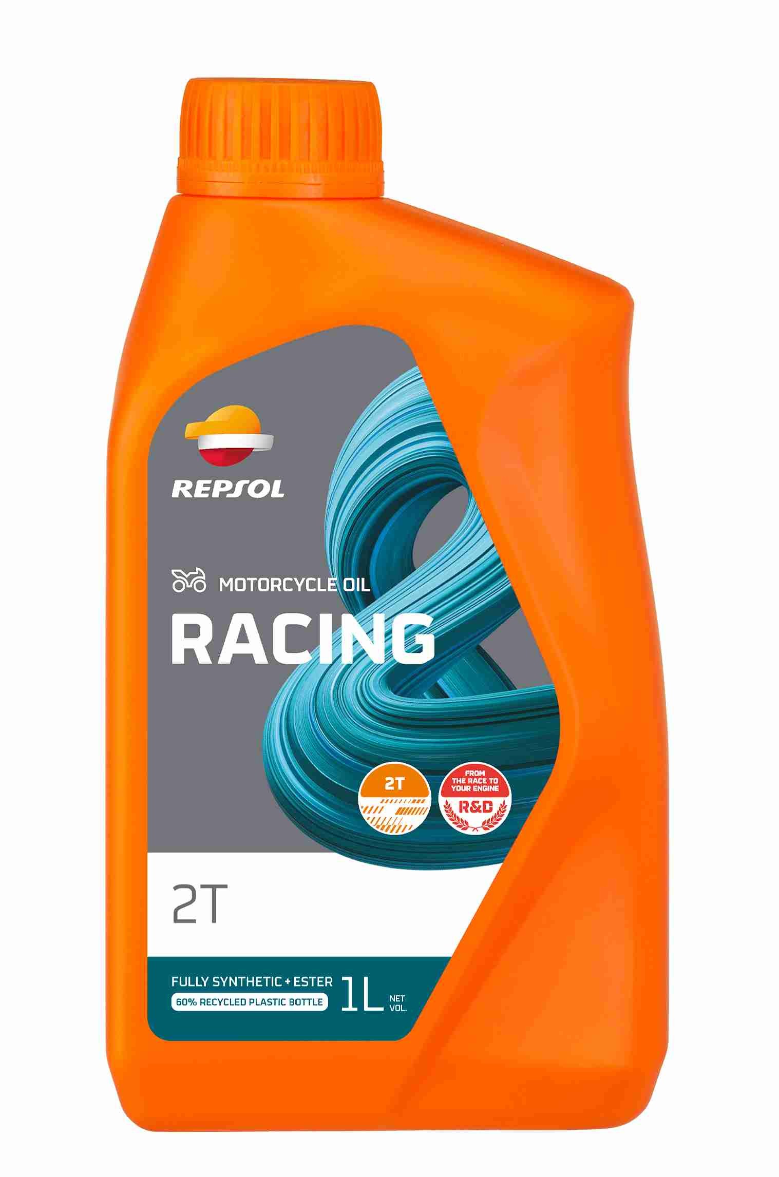 Repsol Racing 2T two-stroke engine oil 1 litre bottle — Anstis Motorsport