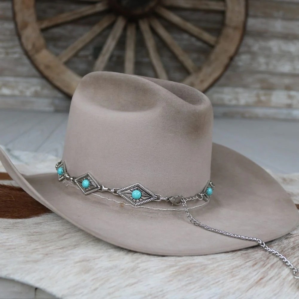 Willow - Silver Concho Hat Band – Diamond