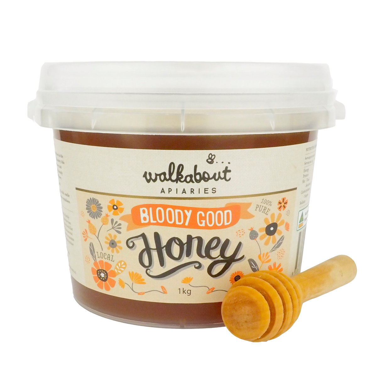 Walkabout Apiaries - Honey – Bloody Good Honey - 1kg