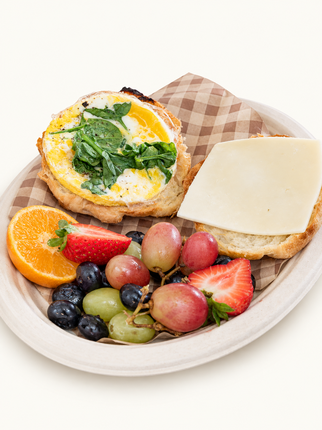 Spinach &  Cheddar Egg Sandwich