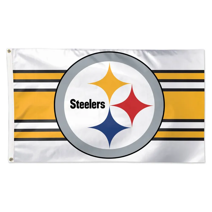Pittsburgh Steelers Deluxe Away Stripes Flag 3x5'