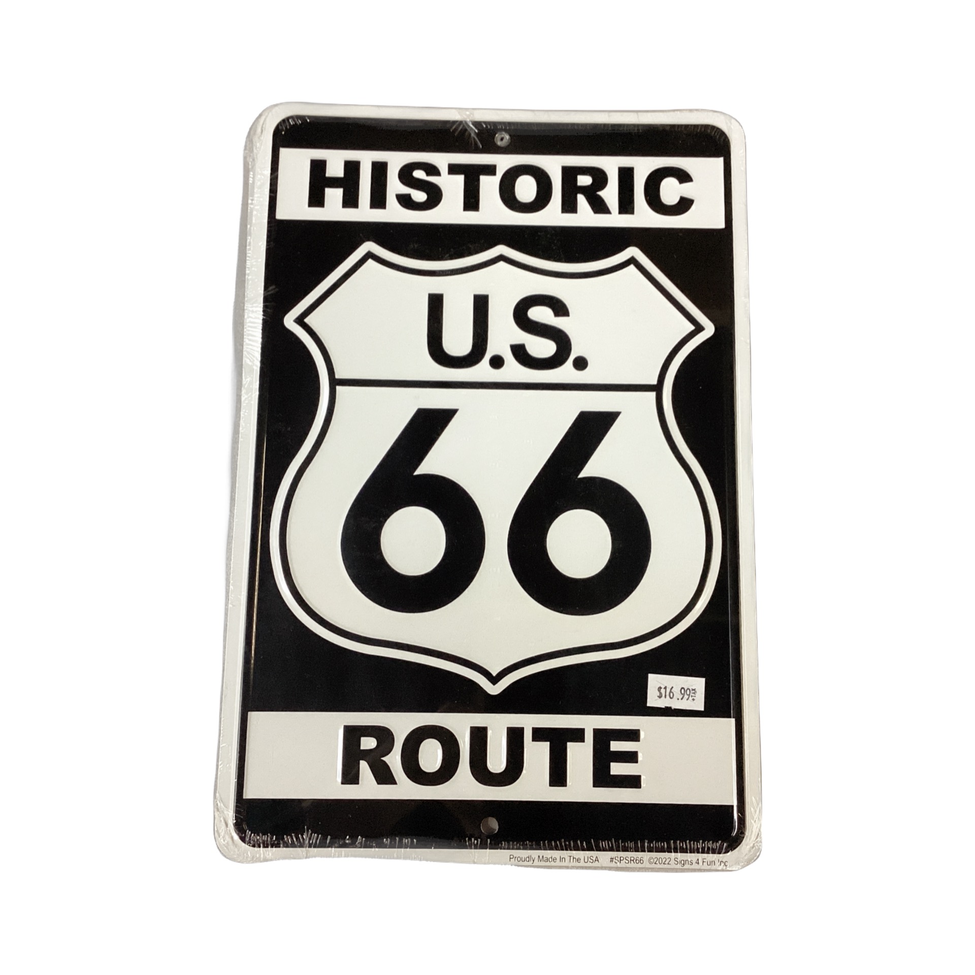 Sign “Historic Route 66” (Black)