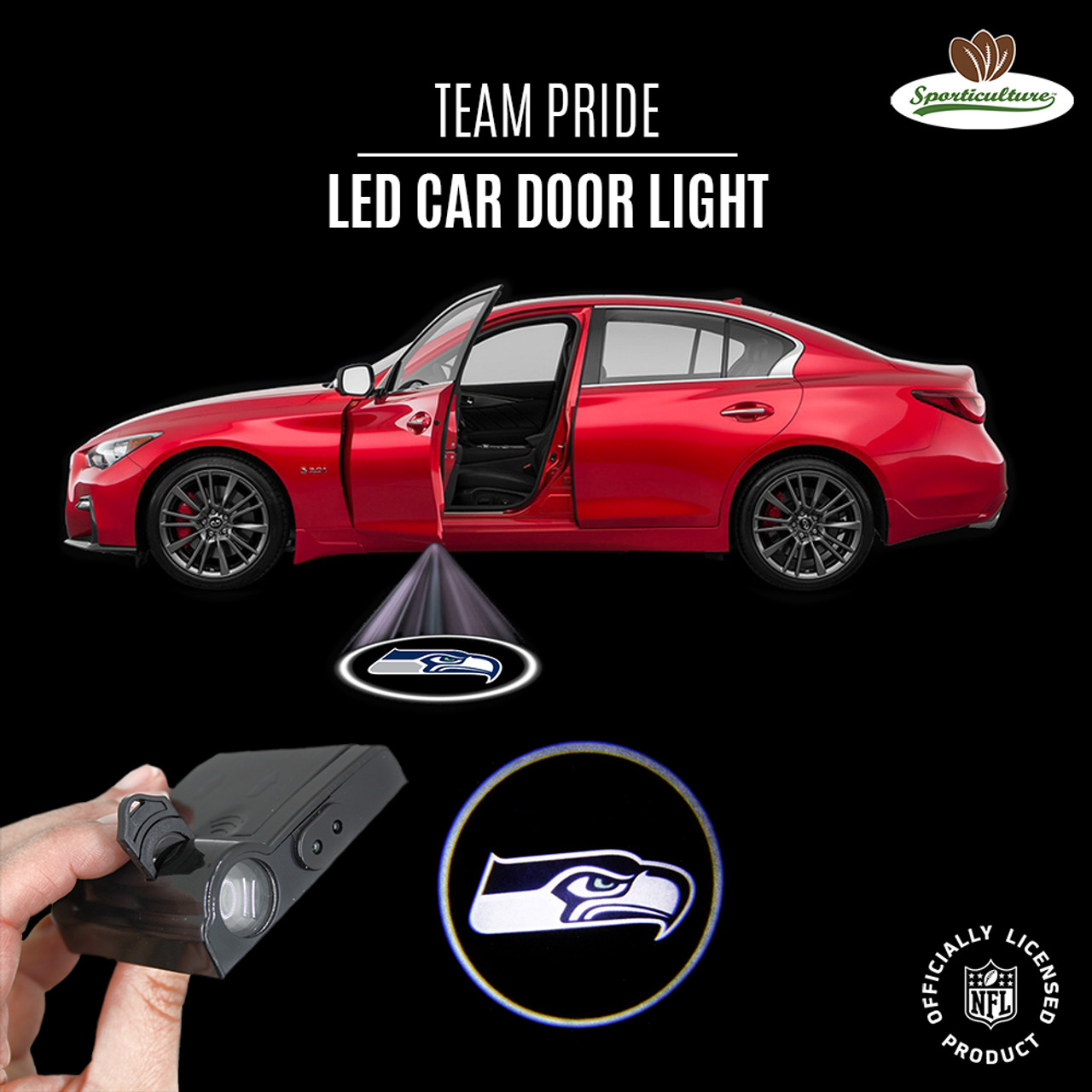 Seattle Seahawks LED Car Door Light Projector