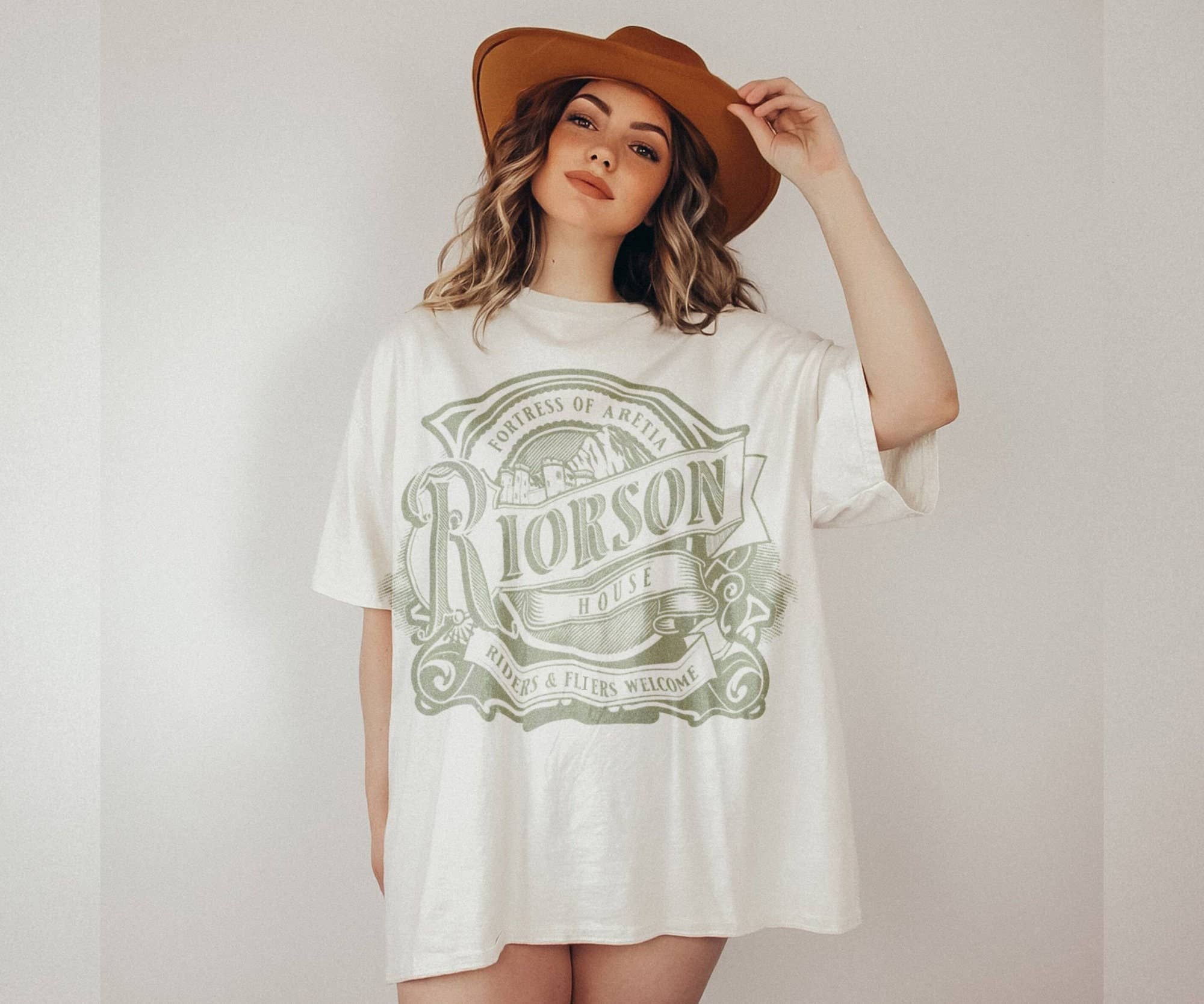 Fourth Wing Shirt Officially Licensed Dragon Rider Merch: T-shirt / Navy, L