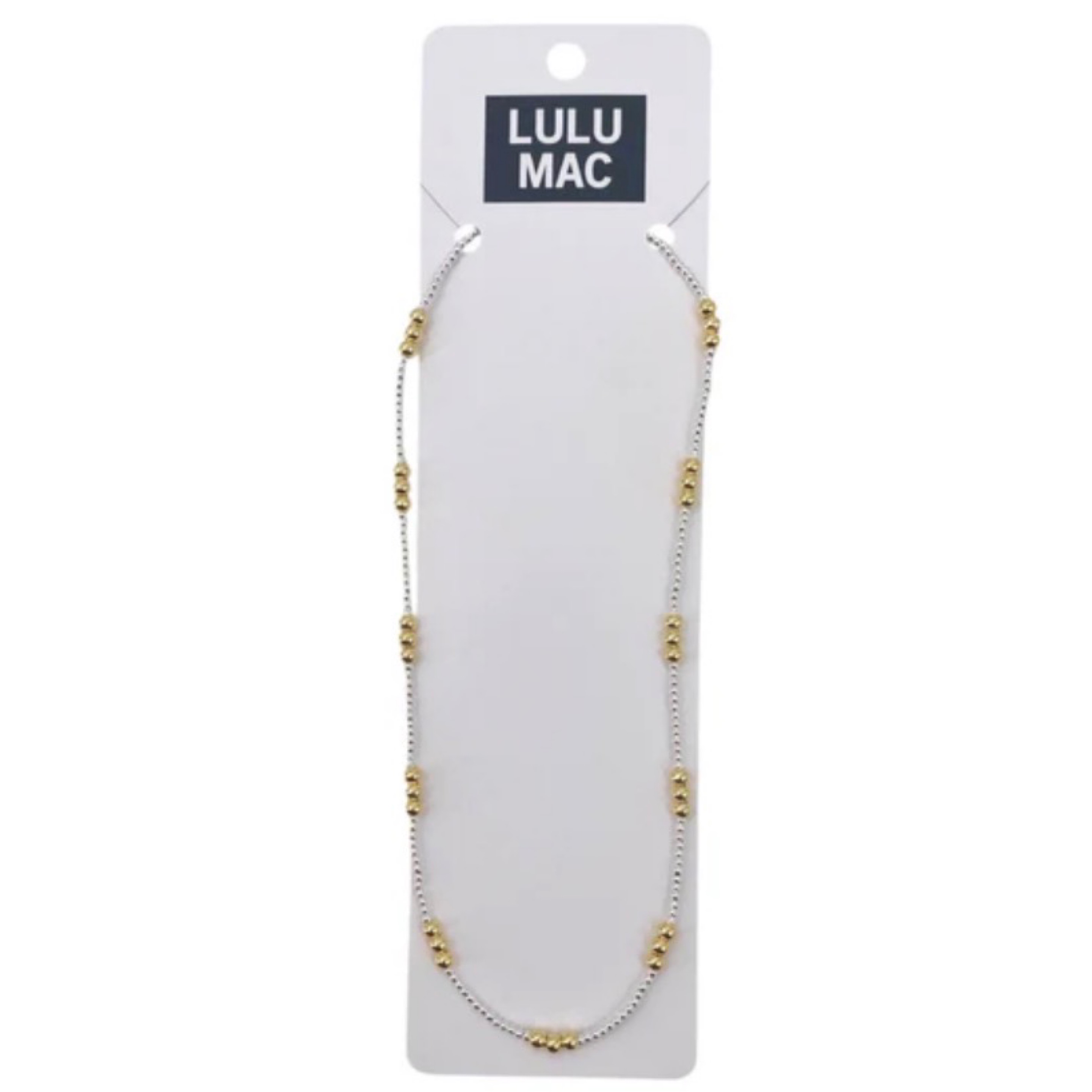 LuluMac Necklace mixed silver/gold — Bama Tan boutique, Tuscaloosa AL