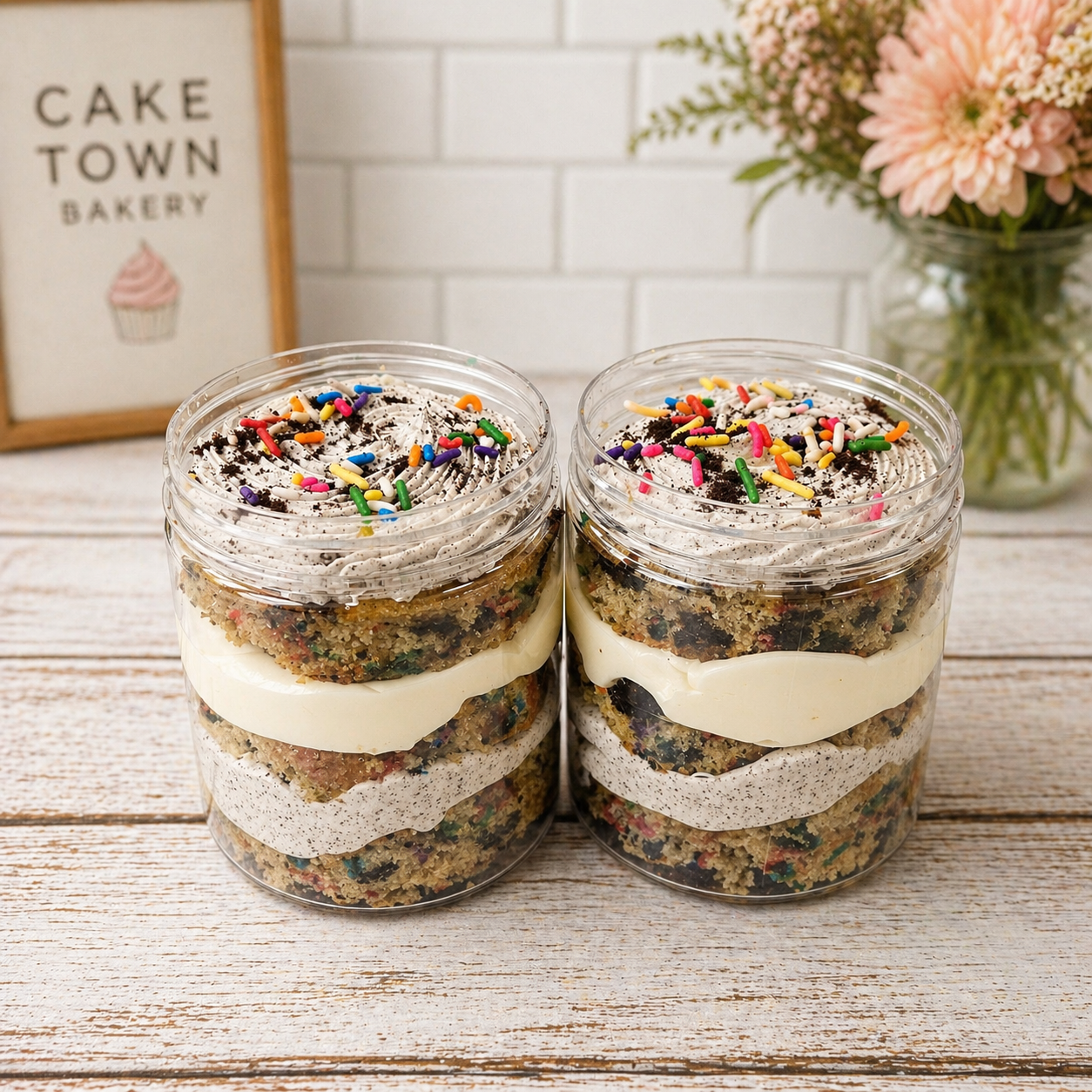 2 Cake Jar Bundle - Includes (2) 16 oz Jars