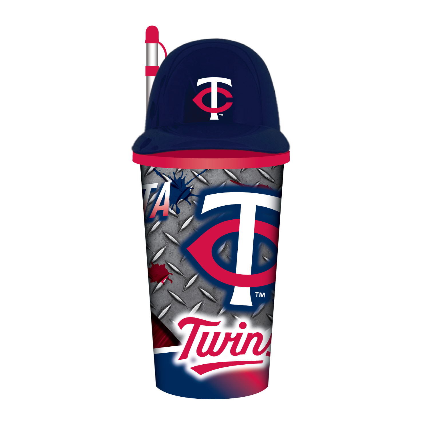 Minnesota Twins Helmet Cup with Straw 32oz