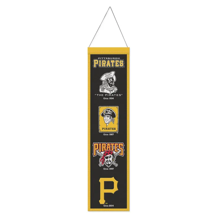 Pittsburgh Pirates Wool Evolution Banner 8x32"