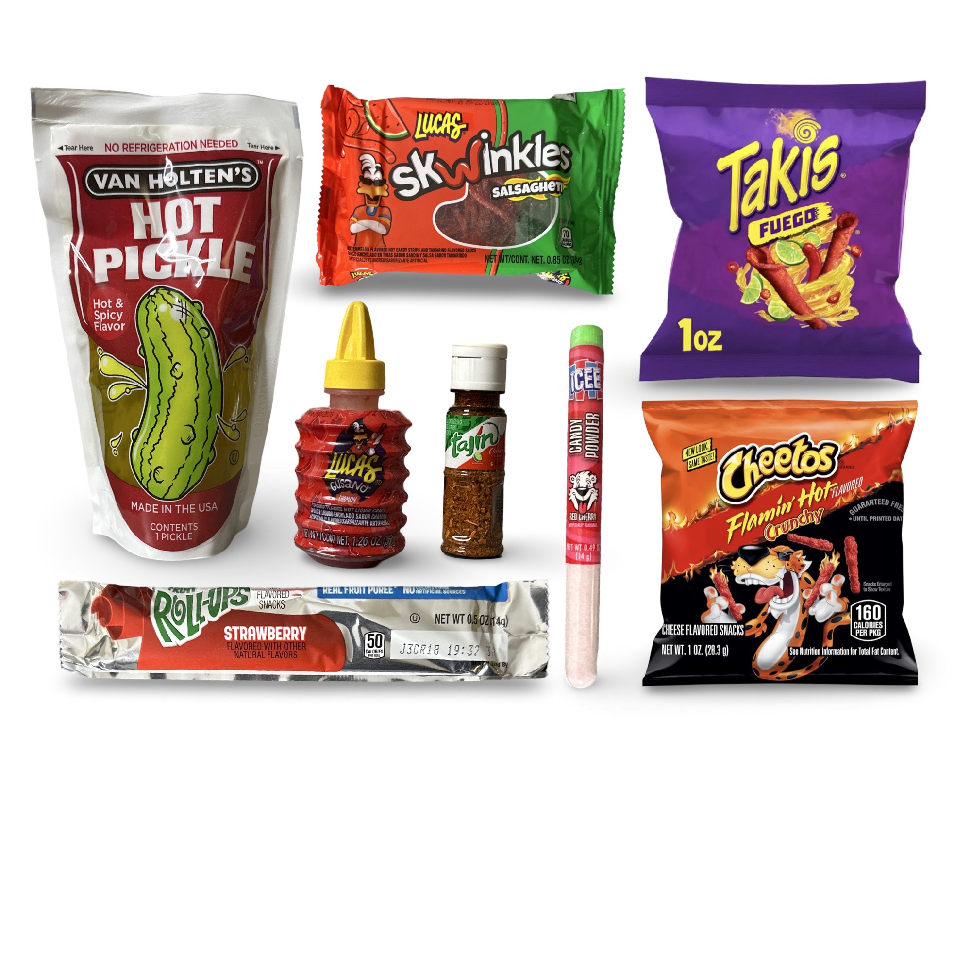 Ultimate Spicy Pickle Complete Chamoy Kit With Icee Powder, 8 Piece