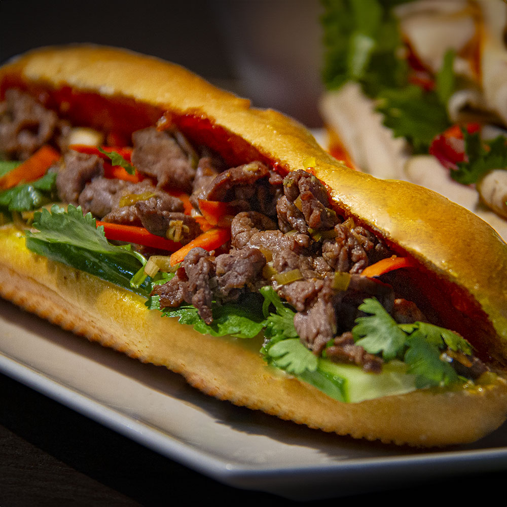BM8-Lemongrass Beef Banh Mi | Bánh Mì Bò Xào Xả