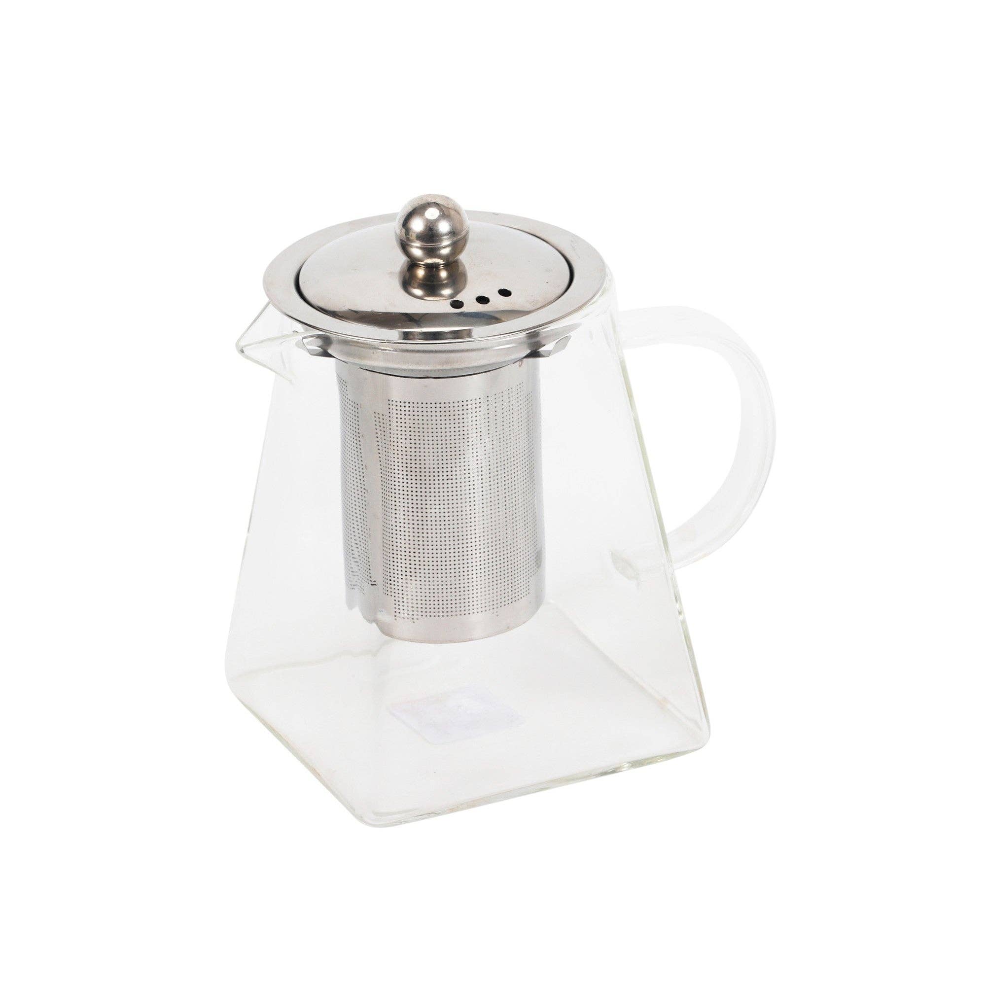 Square Glass Tea Pot 4"H 18oz