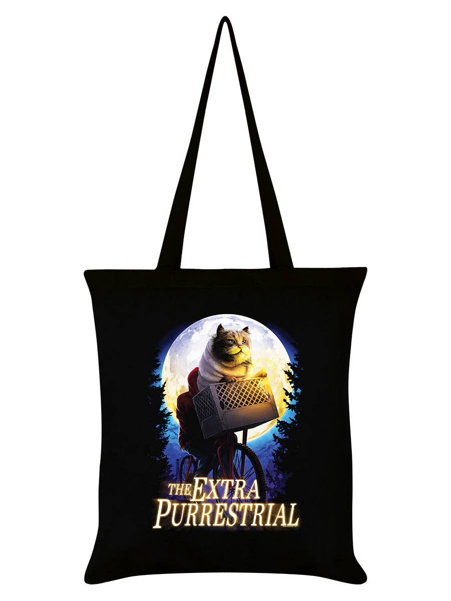 Grindstore - The Extra Purrestrial Black Tote Bag