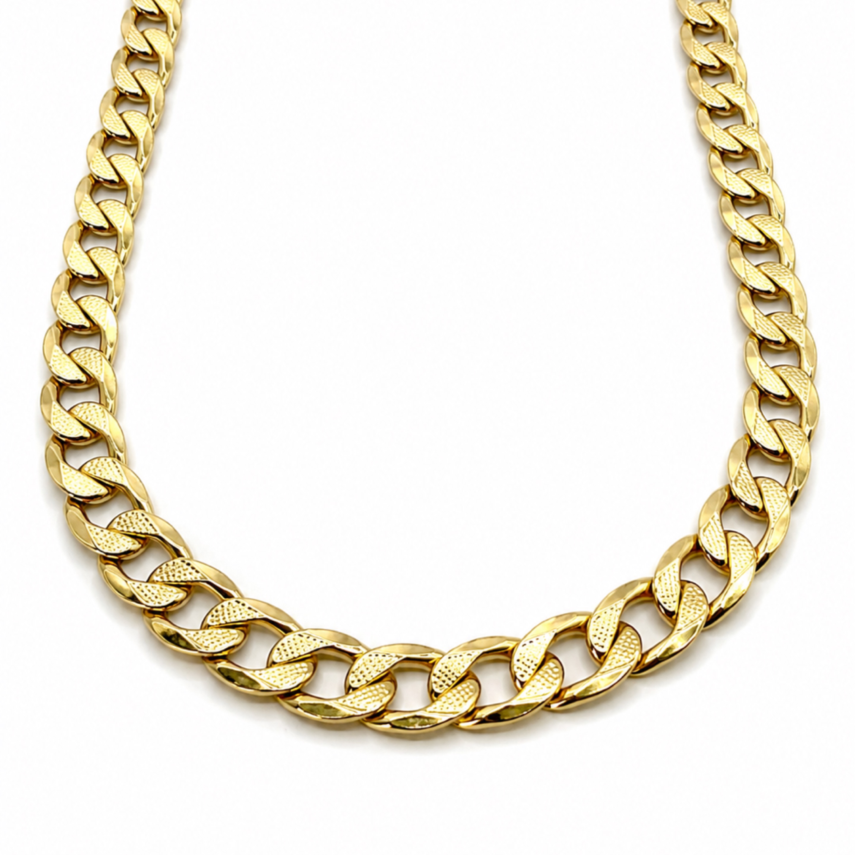 24” Gold Curbed Cuban /12mm