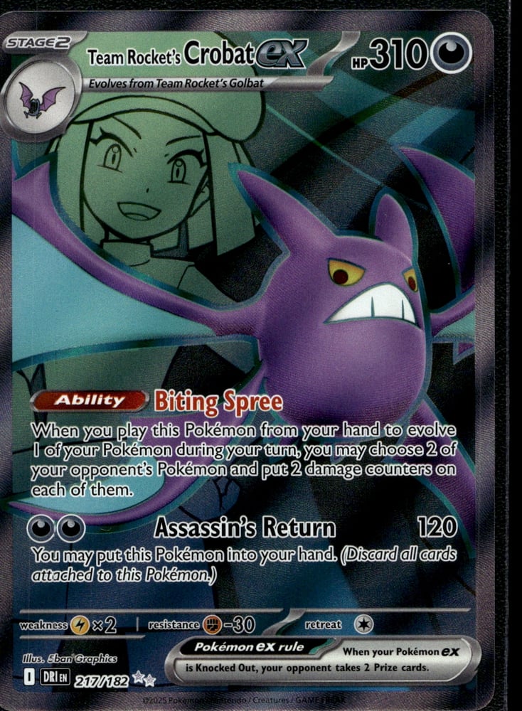 Team Rocket's Crobat ex - SV10 217/182