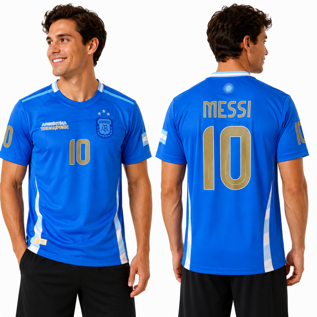 Argentina Lionel Messi World Cup #10 Away Soccer Jersey