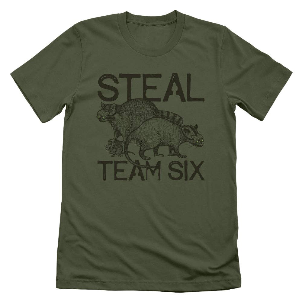 Let's Get This Thread - Steal Team Six: Military Green, M, Tee