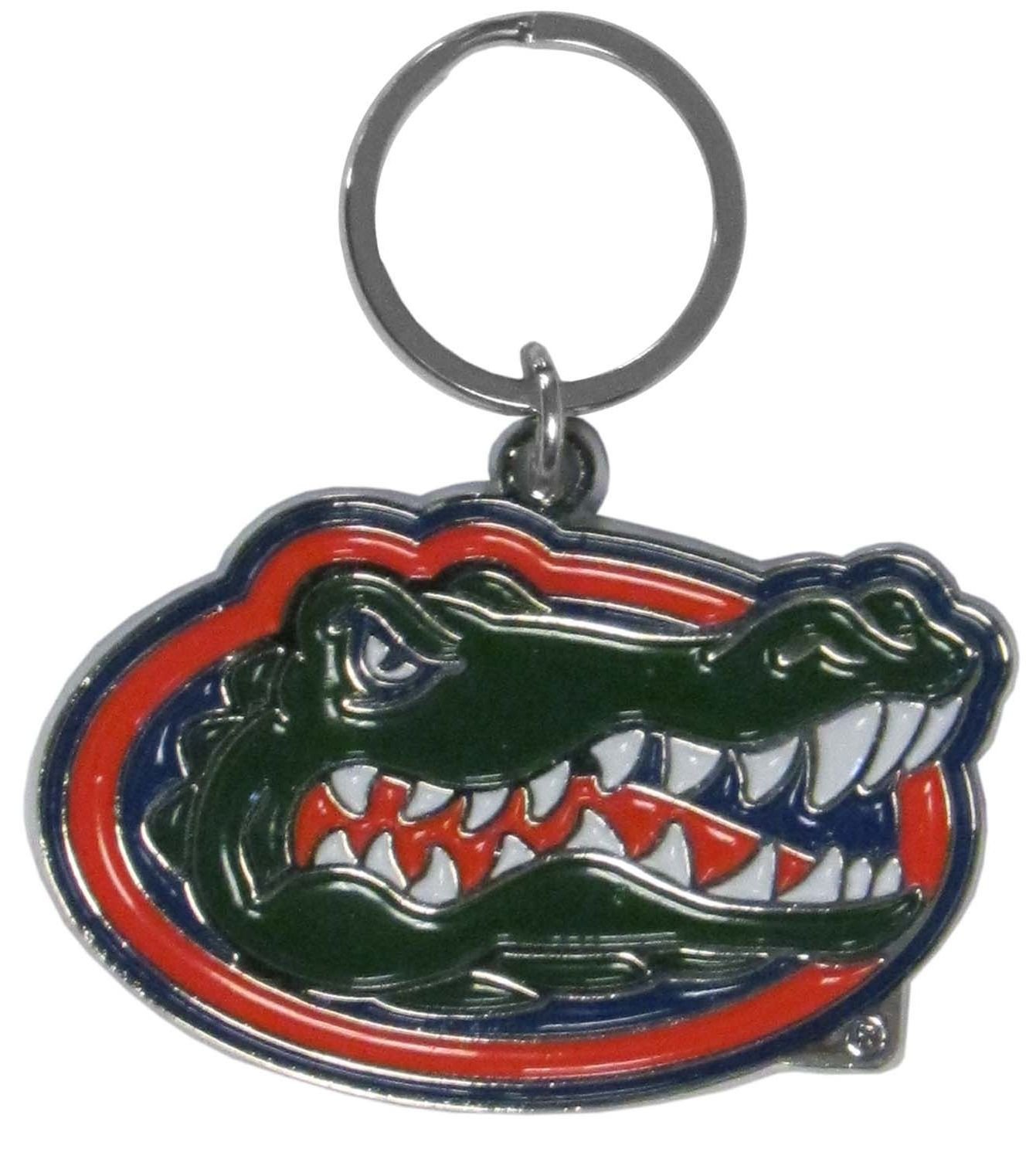 Florida Gators Chrome Cut Logo Keychain