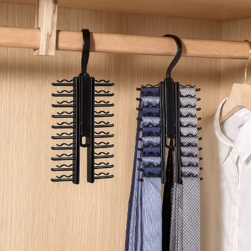 360 Degree Swivel Space Saving Tie Hanger