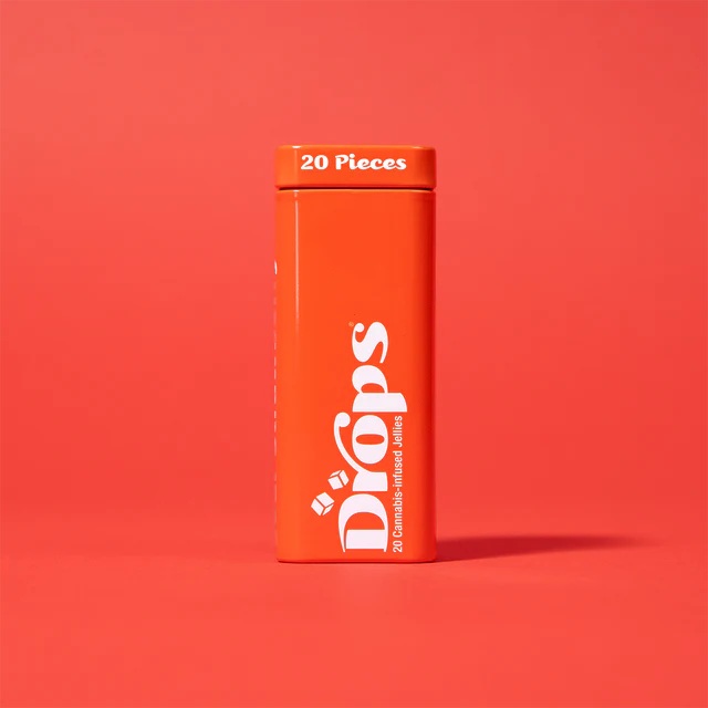 Drops Gummies 2.5mg THC - Strawberry (Pure Energy) - 2.5mg THC/2.5mg CBG/5mg THCV