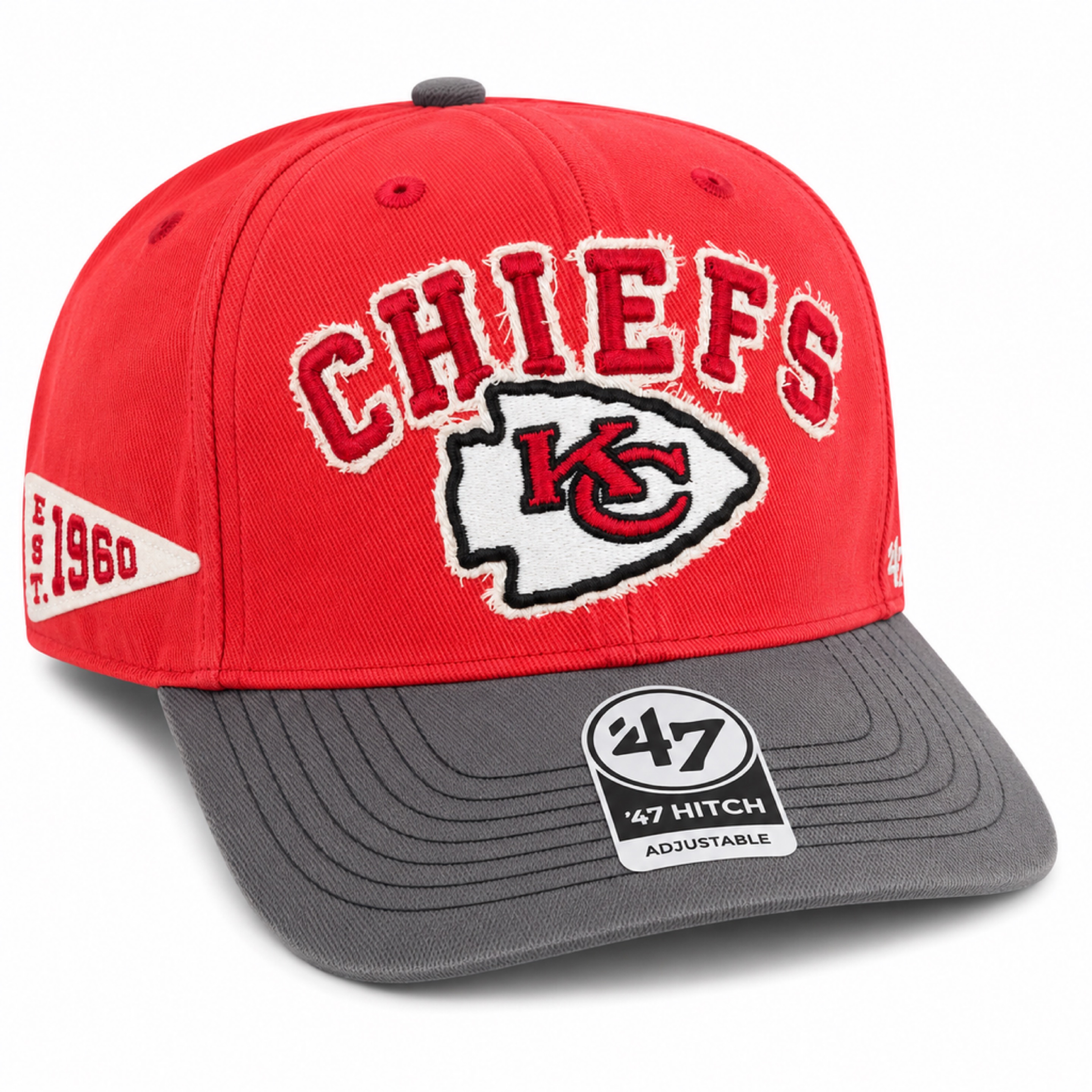 Kansas City Chiefs Habanero Red '47 Brand Calderwood Hitch Snapback Hat