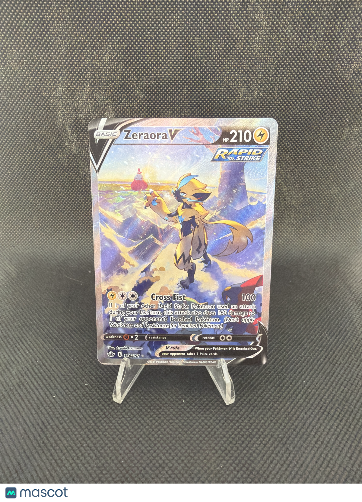 2021 Chilling Reign Zeraora V Holo FA 166/198
