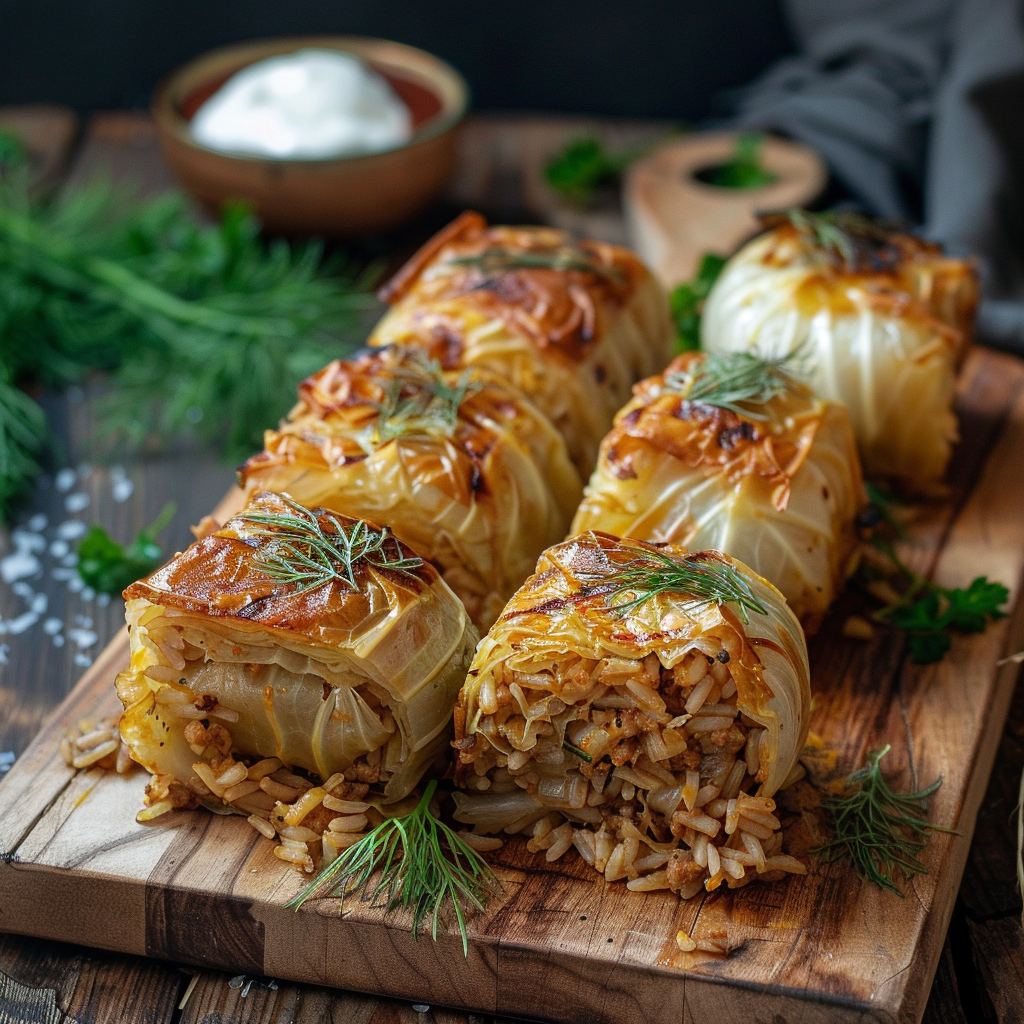 ❄️ Organic Beef & Chicken Cabbage Roll (Frozen 4 rolls) GLUTEN FREE