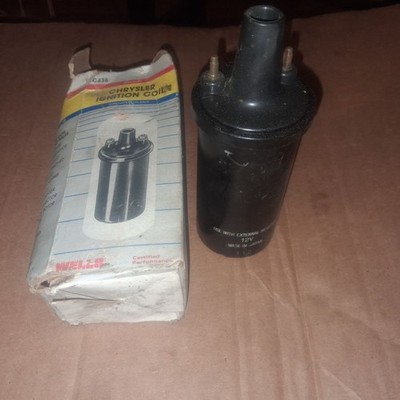 Wells C838 Ignition Coil 2.2 2.5 5.2 Chrysler Dodge 79-93 NOS