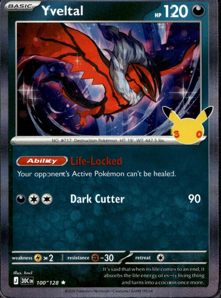 Yveltal - 30TH 100/128