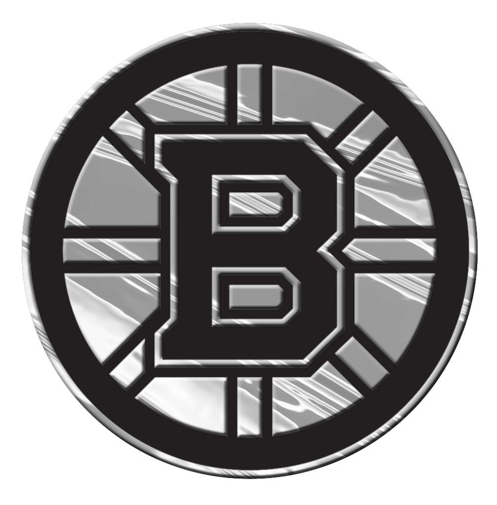 Boston Bruins Silver Auto Emblem
