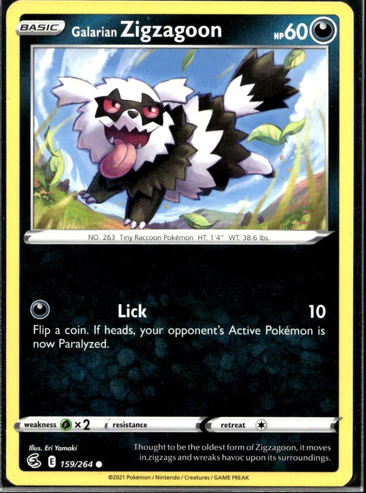 Galarian Zigzagoon - SWSH8 159/264