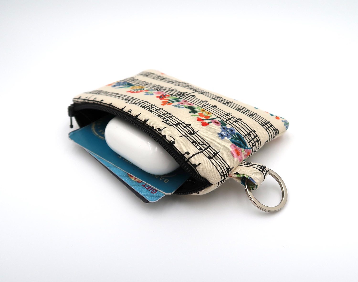 Keychain Pouch – Music Notes, photo 2 of 5