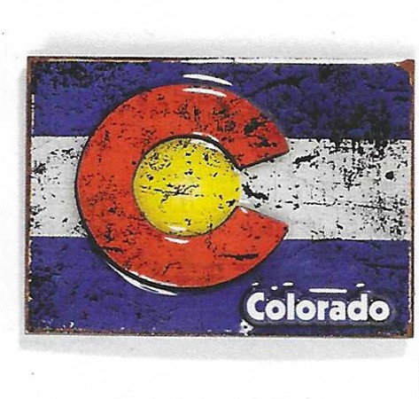Colorado Flag Epoxy Magnet