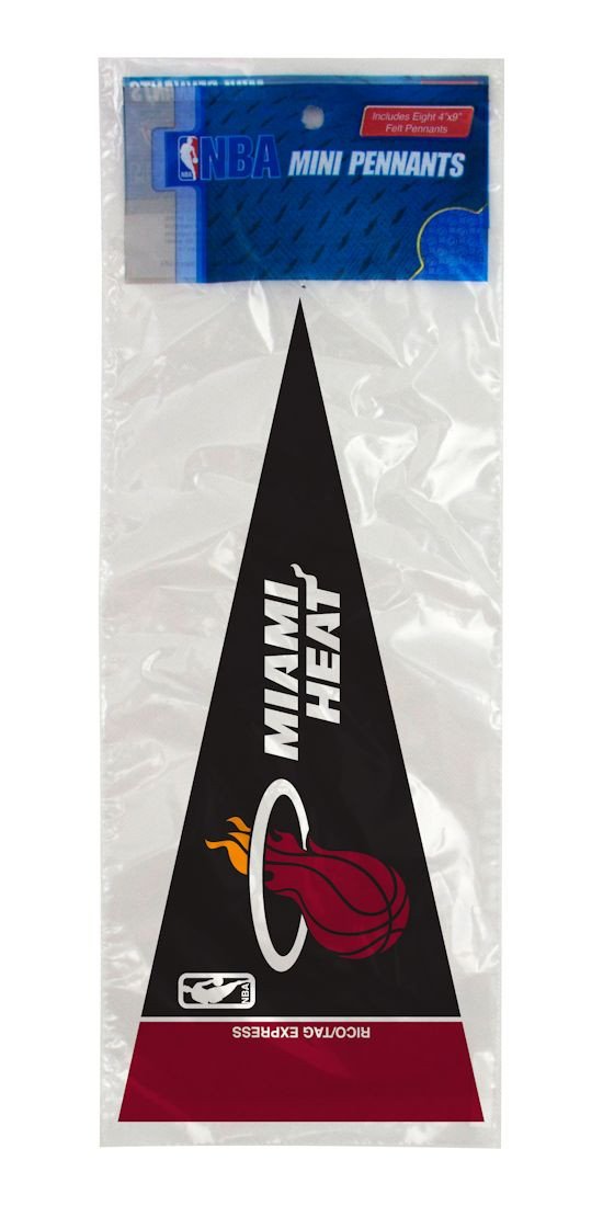 Miami Heat 8 Piece Mini Pennants Set
