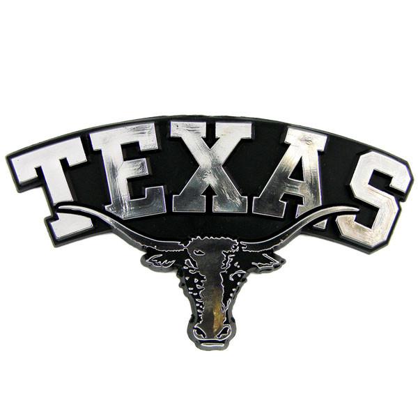 Texas Longhorns Silver Auto Emblem
