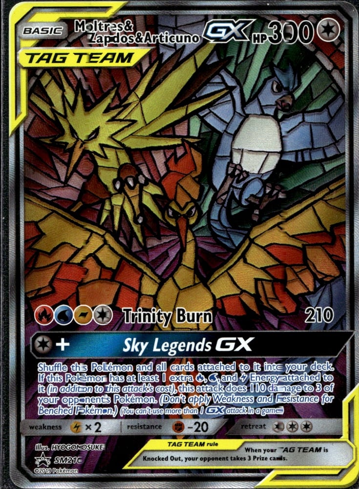Moltres & Zapdos & Articuno GX - SMP SM210/248