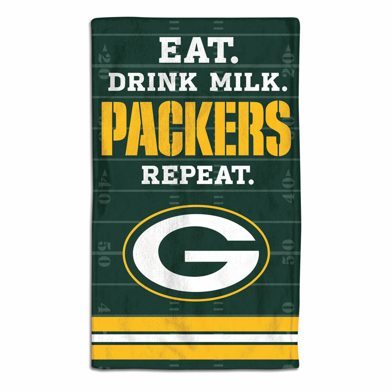 Green Bay Packers Baby Burp Cloth 10x17"