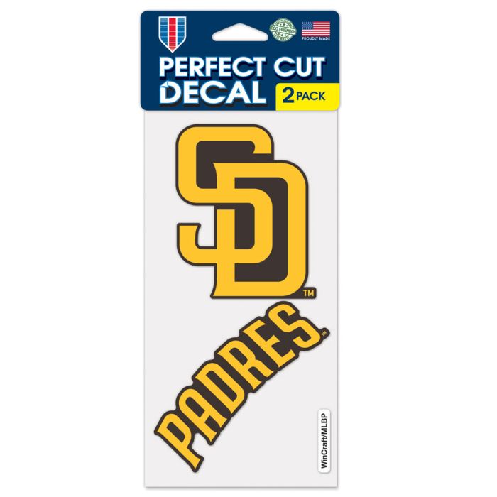 San Diego Padres Perfect Cut Decals 2 pack