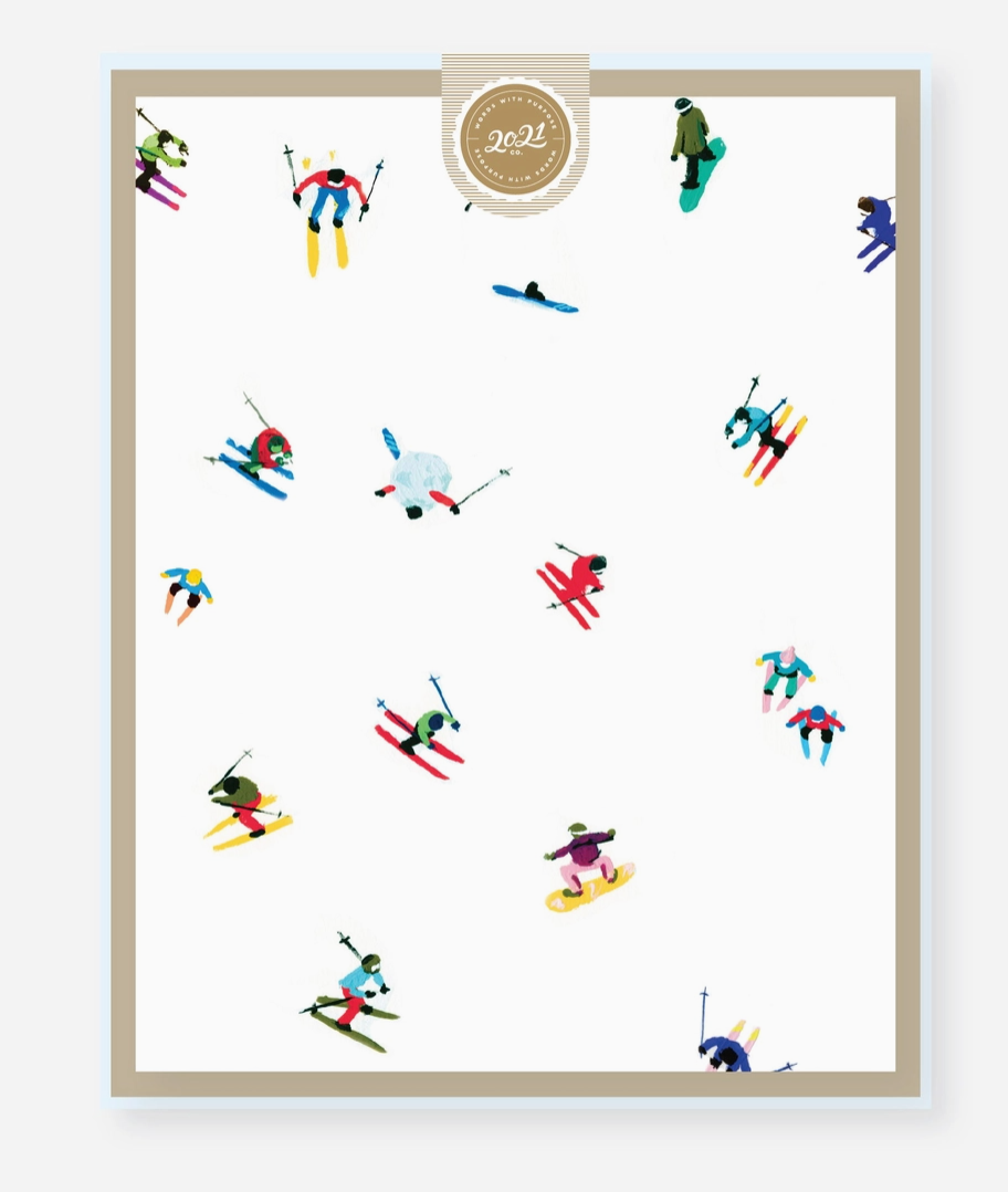 Hit the Slopes Notecards, Boxed set of 6