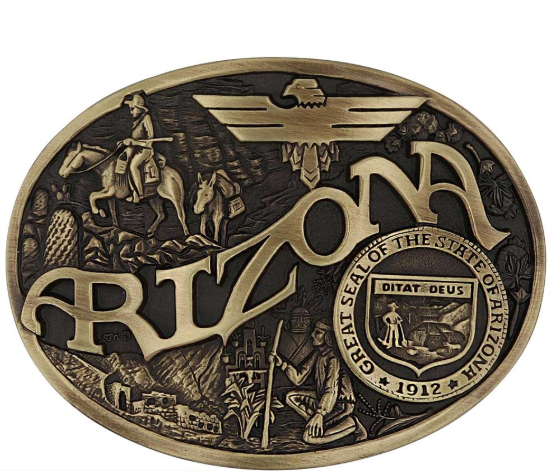 Arizona State Heritage Attitude Buckle