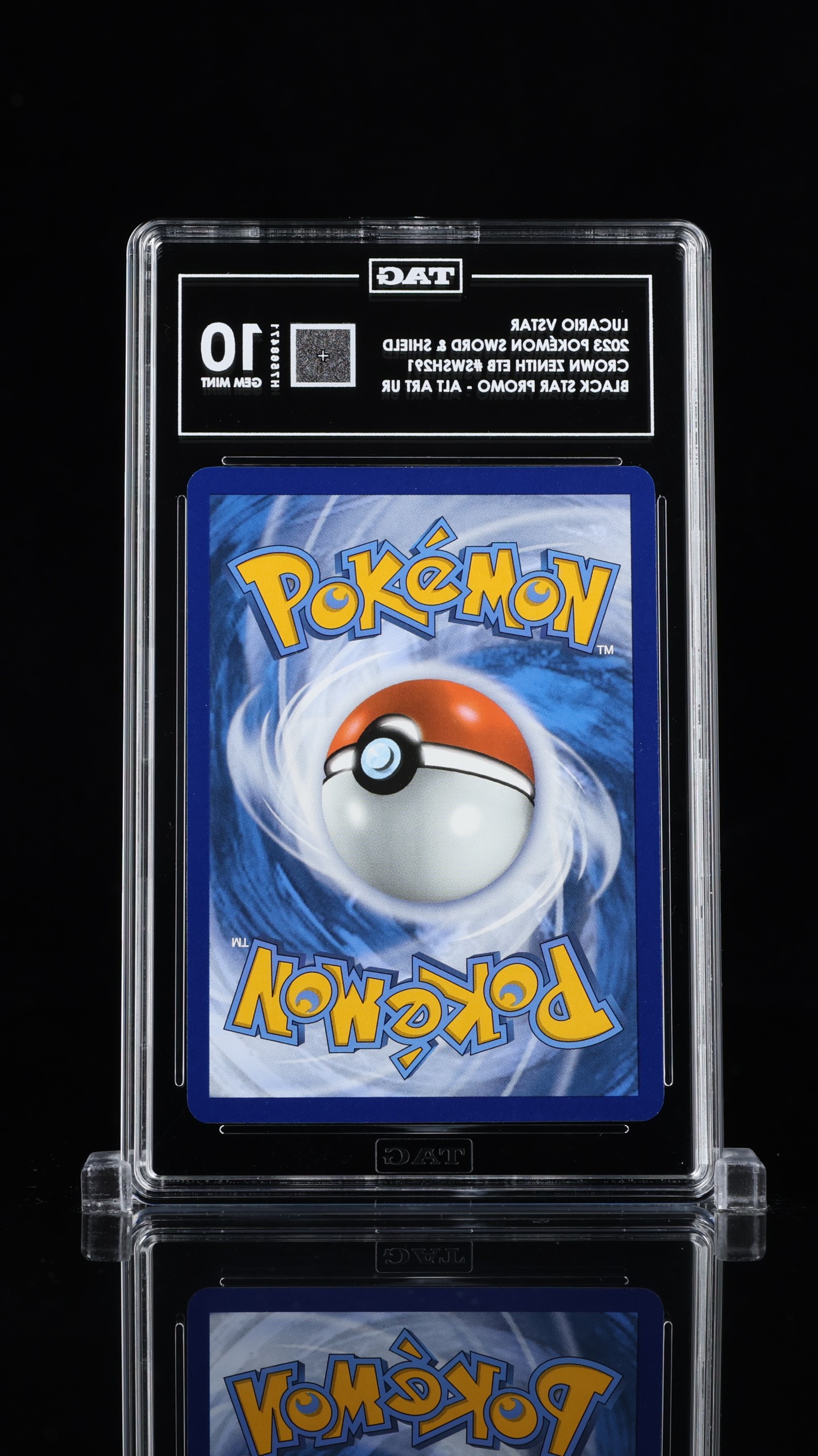 Lucario VSTAR TAG 10 2023 POKÉMON SWORD & SHIELD BLACK STAR PROMOS #SWSH291 thumbnail 2