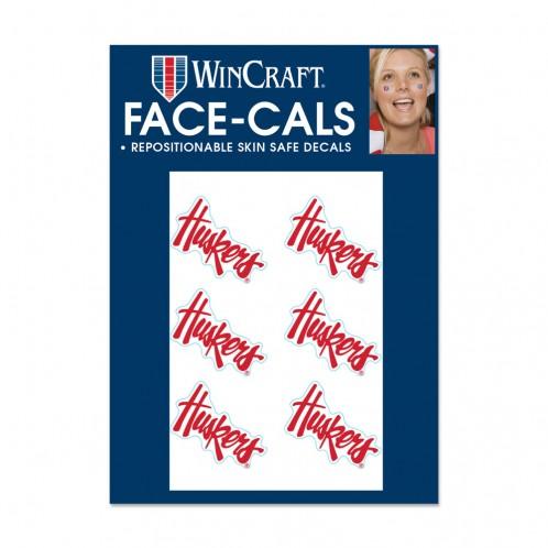 Nebraska Huskers Face Cals Tattoos