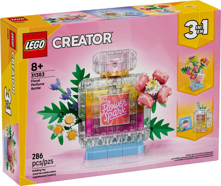 31383 Floral Perfume Bottle