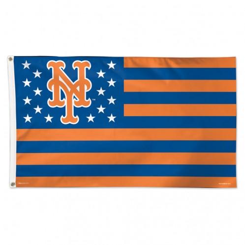 New York Mets Deluxe Americana Flag 3x5'
