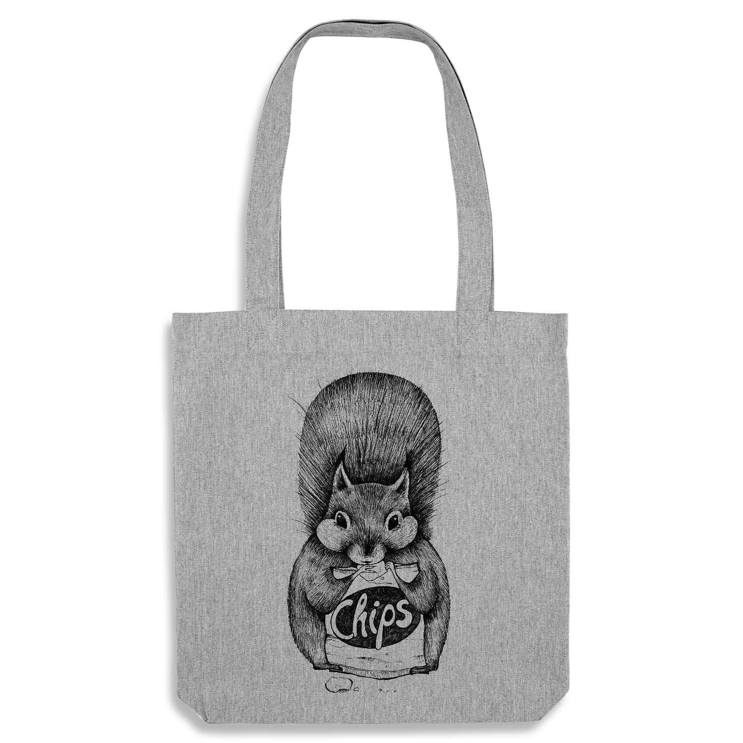 LIGARTI - Jute bag [Recycling] - chip squirrel - grey