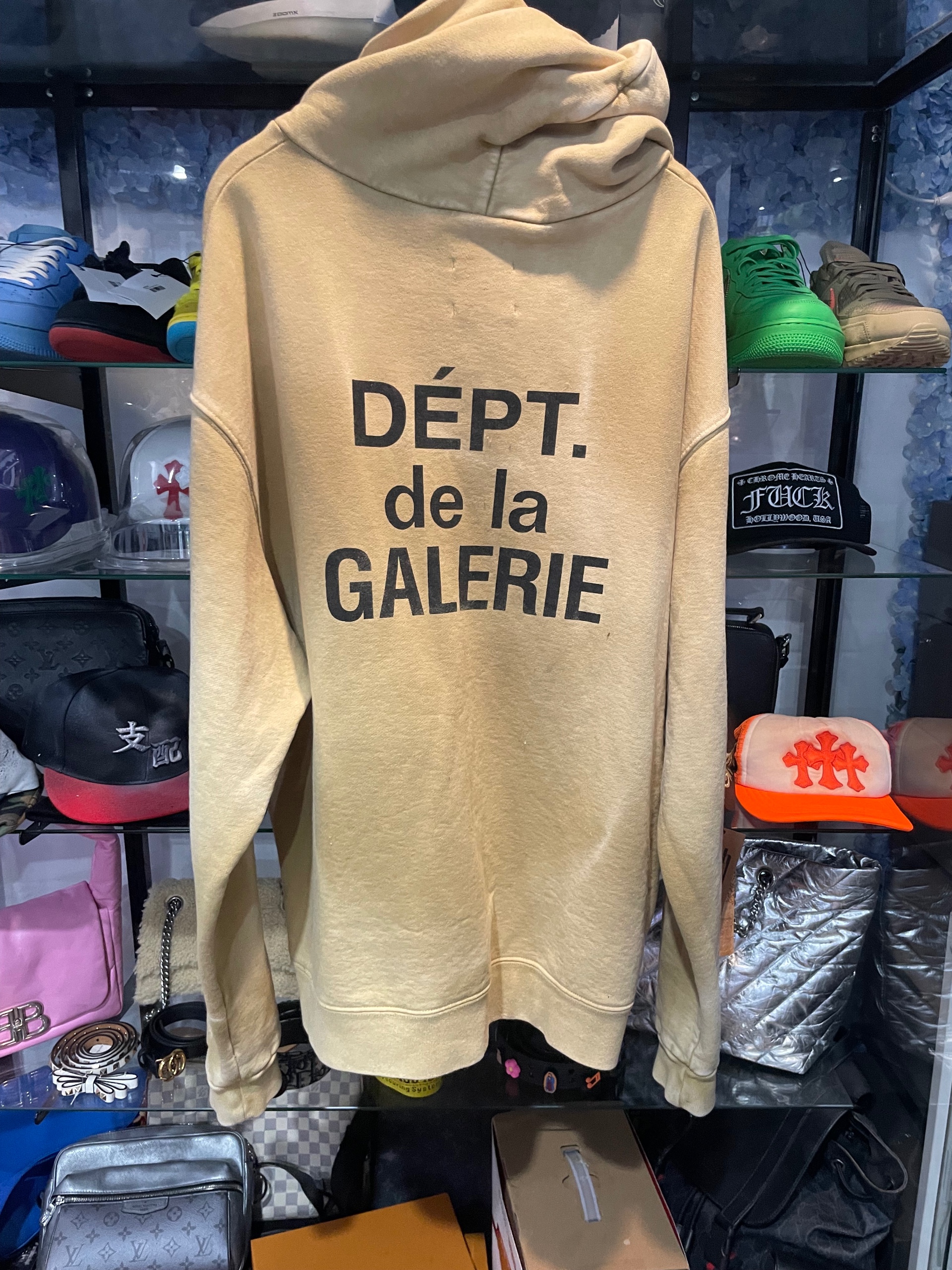 GALLERY DEPT. - Washed Logo Zip Hoodie by Gallery Dept. ( USED ), size XL, used condition — photo 2 of 2