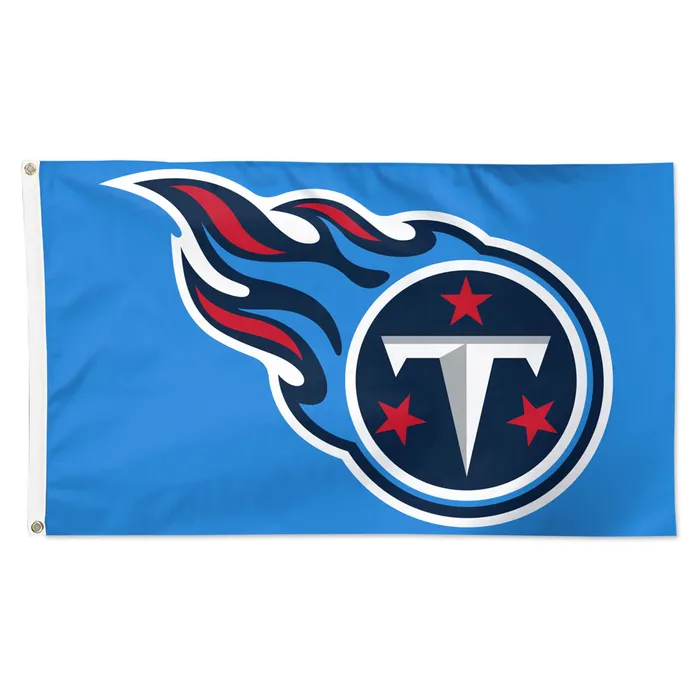 Tennessee Titans Light Blue Primary Logo Flag 3x5'