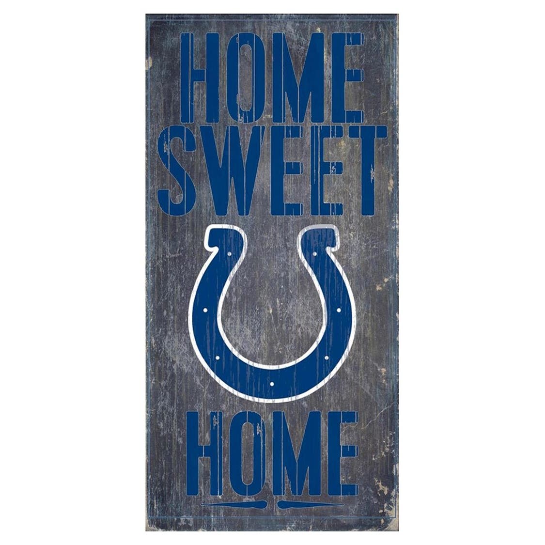 Indianapolis Colts Wood Home Sweet Home Sign 6x12"