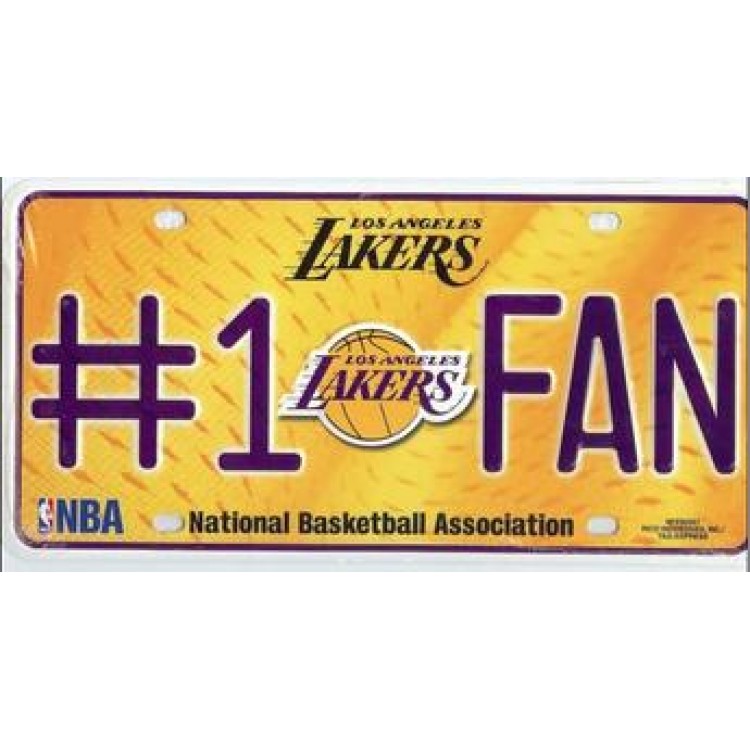 Los Angeles Lakers #1 Fan License Plate